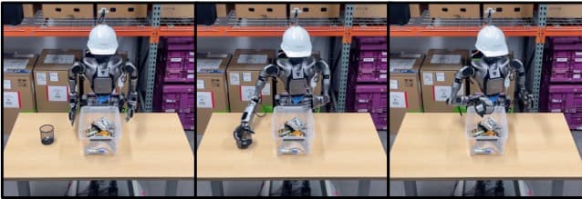 Fourier GR-1 humanoid robot performing industrial manipulation