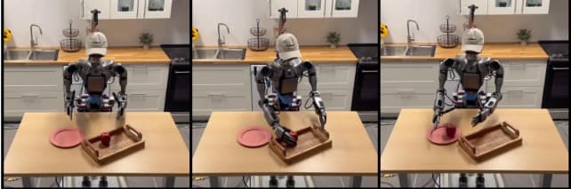 Fourier GR-1 humanoid robot performing a pick-and-place task