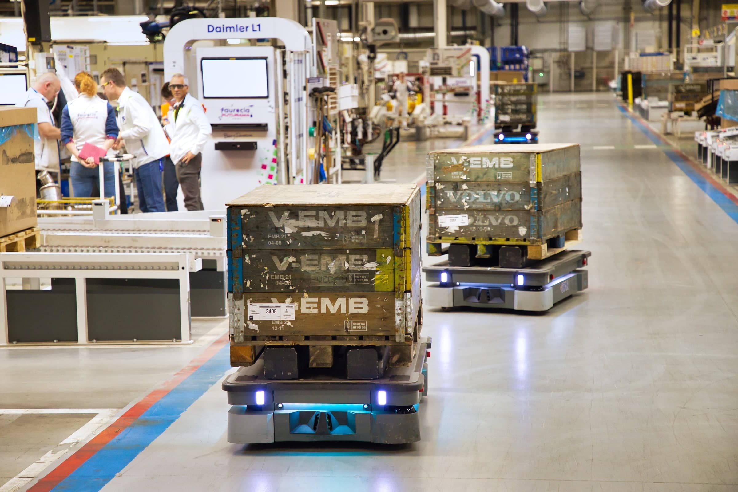 MiR250 autonomous mobile robot at Forvia