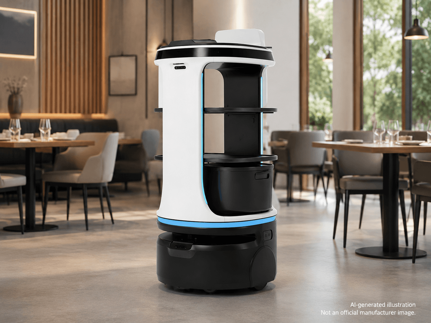 Servi robot image; AI-generated illustration, not deployment evidence