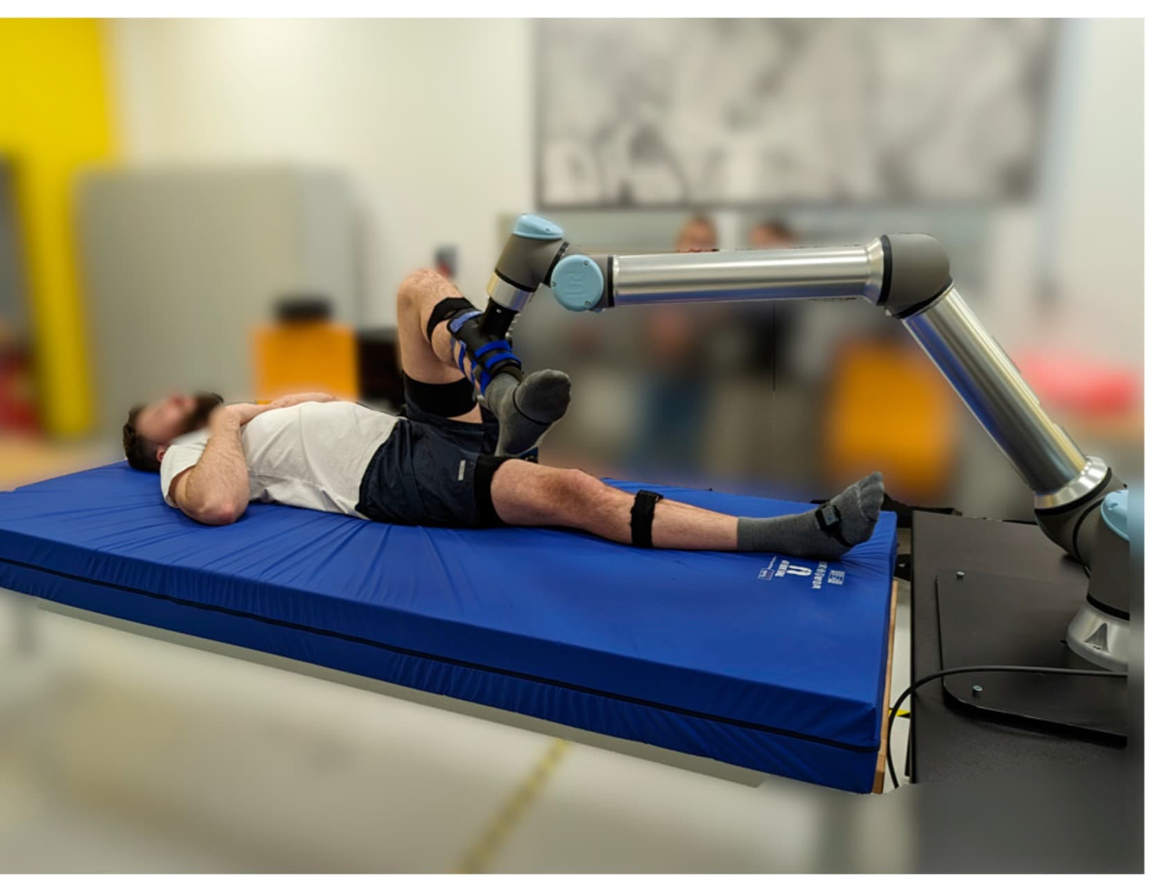 Universal Robots UR10e collaborative robot in a rehabilitation experiment